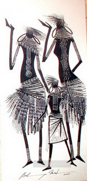  african Art - three Bulinya African